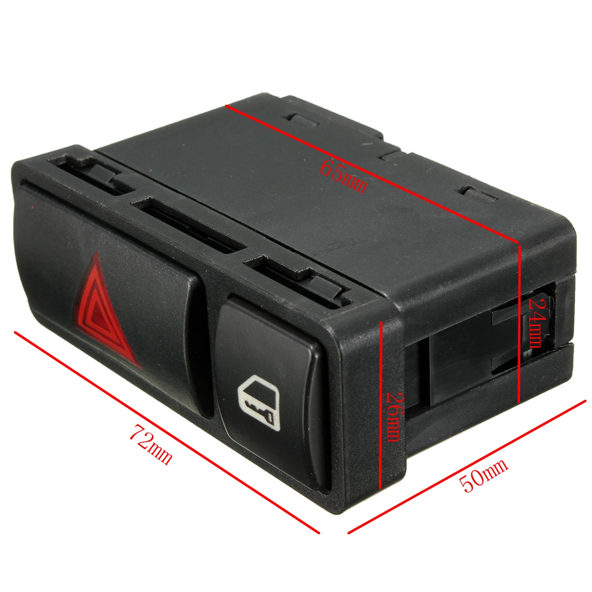 Hazard-Warnng-Emergency-Light-Central-Lock-Locking-Switch-For-BMW-E46-E53-E85-X5-1040778