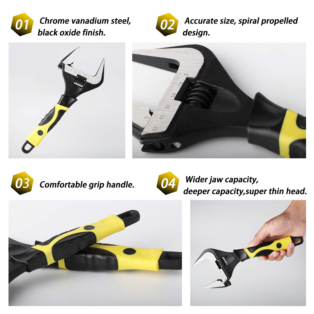 Large-Extra-Wide-Jaw-Adjustable-Spanner-Wrench-60mm-Openning-Capacity-Nut-Pipe-Tool-Black-Oxide-Fini-1625596