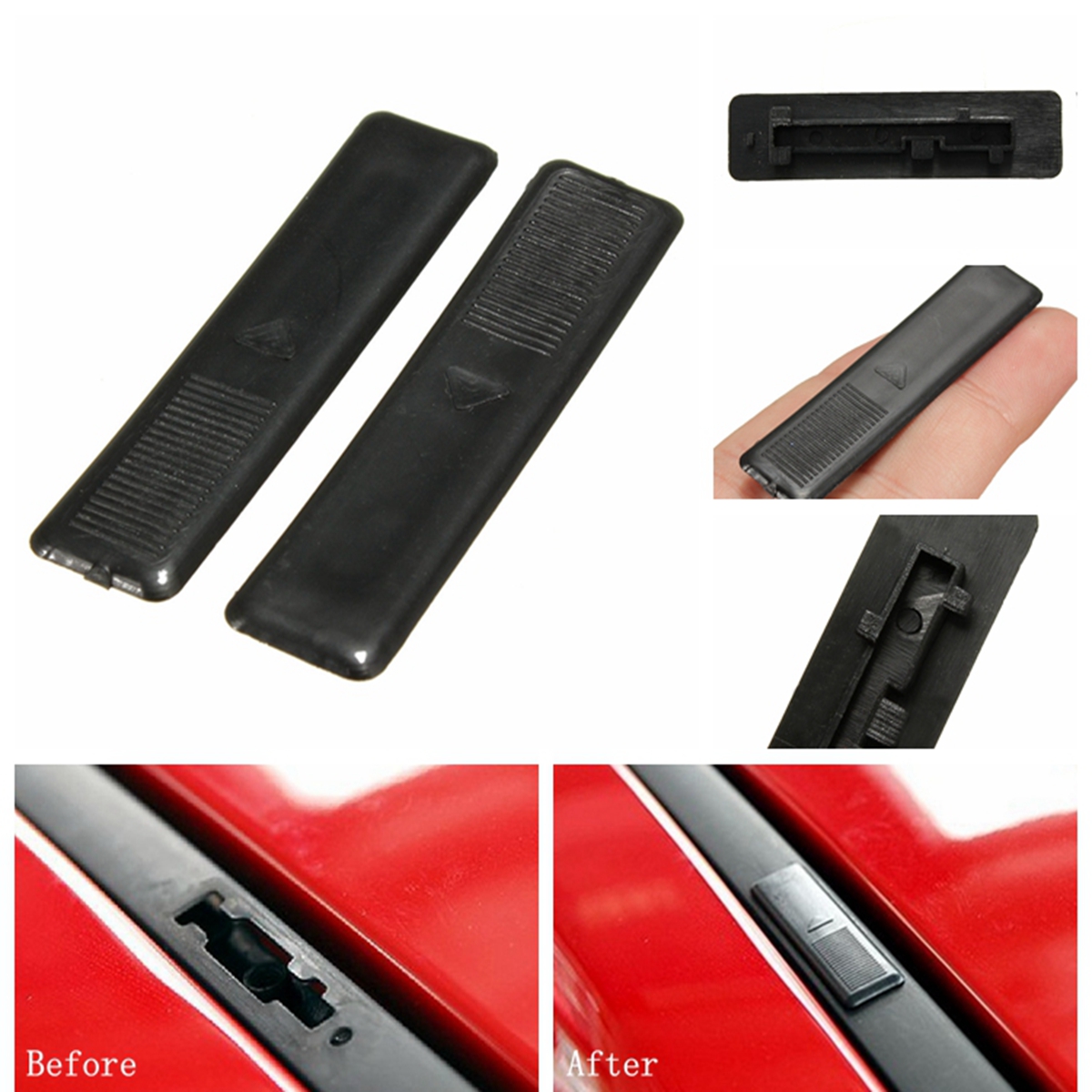 Pair-Replacement-Roof-Rail-Rack-Moulding-Clip-Cover-For-Mazda-2-3-6-CX5-CX7-CX9-1014677