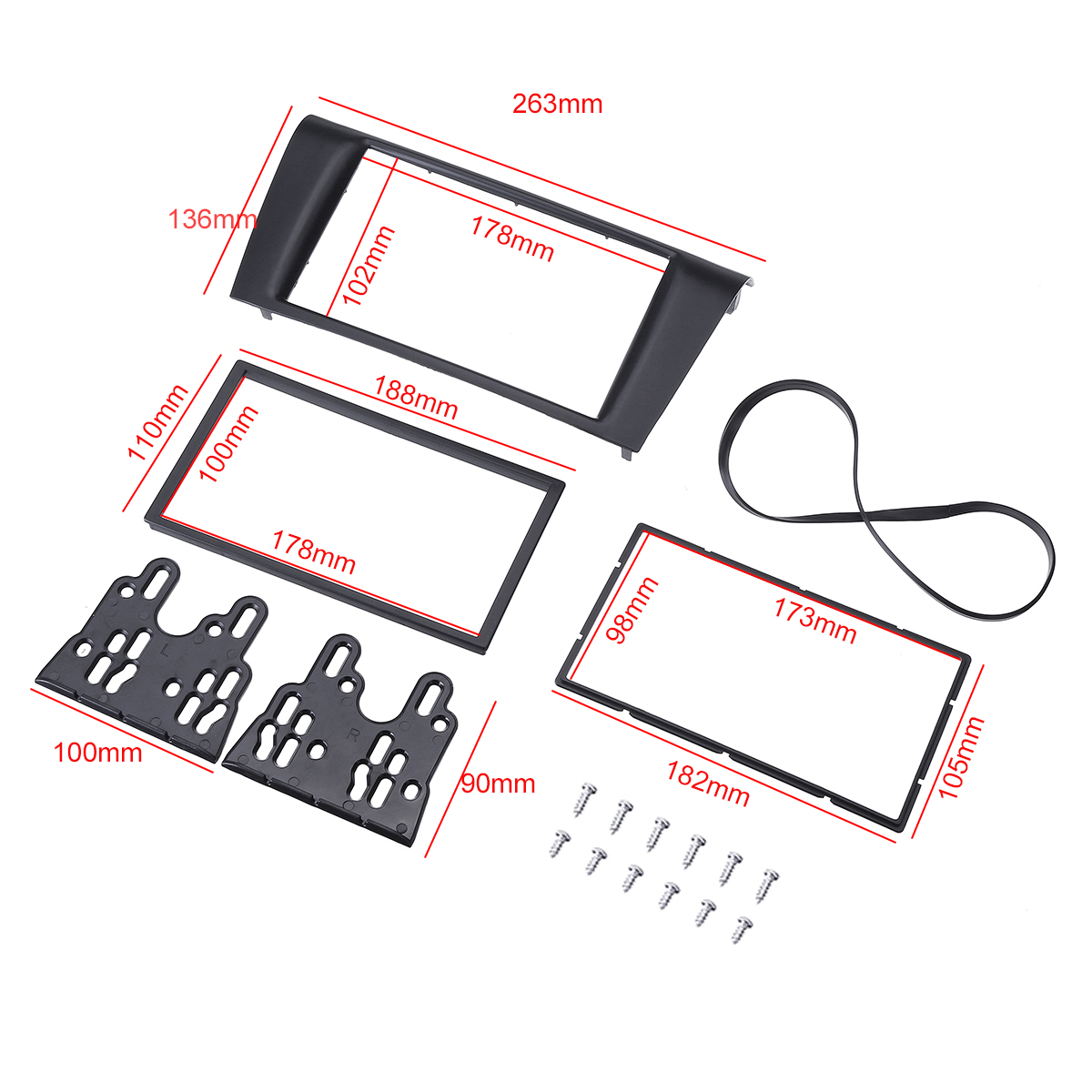 2DIN-Trim-Installation-Dashboard-Kit-Dash-Car-Radio-Fascia-Car-Stereo-Panel-For-Mazda-3Axela-1449423