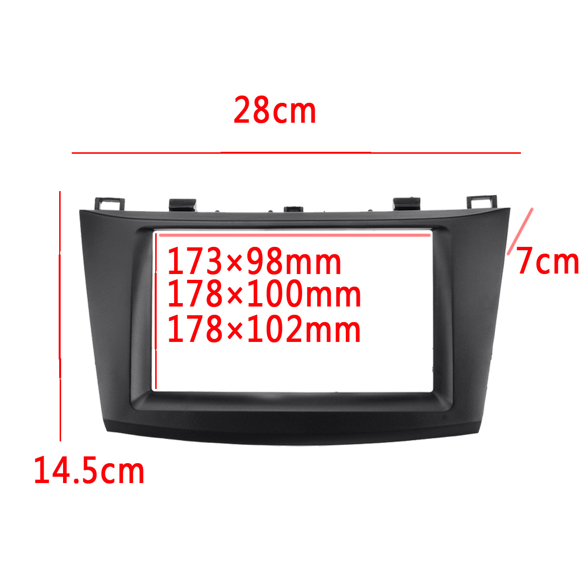 Car-Stereo-Frame-Bracket-Facia-Trim-Double-DIN-Car-For-Mazda-3-BL-1474102
