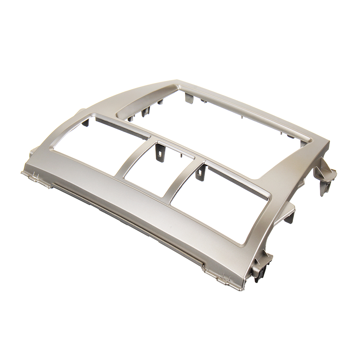 Car-Stereo-Panel-Fascia-2-Din-Silver-Frame-For-Toyota-Vios-Yaris-Sedan-Belta-1477603