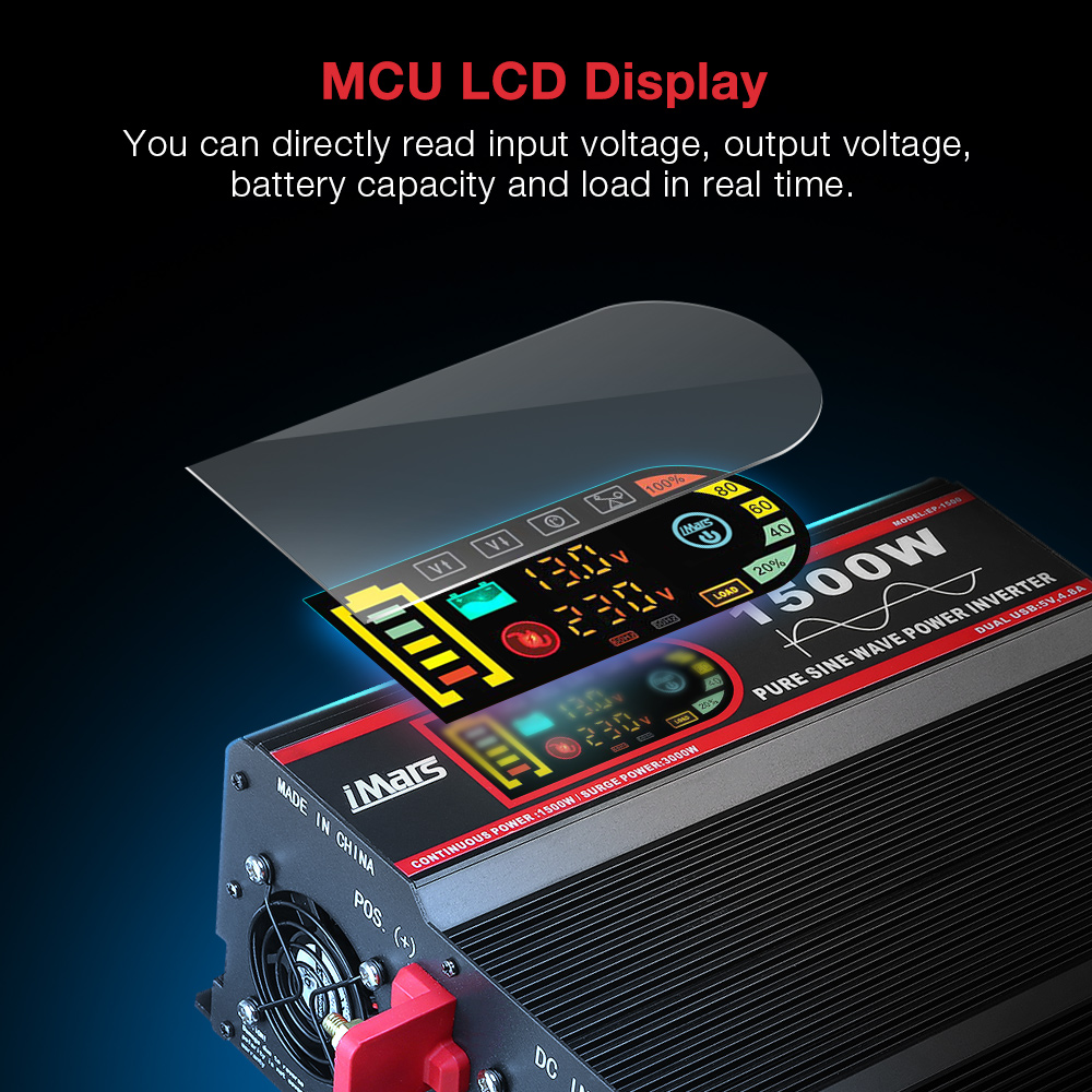 iMars-12V-1500W-Car-Power-Inverter-Intelligent-Screen-Pure-Sine-Wave-For-220V-EP1500W-Converter-With-1650994