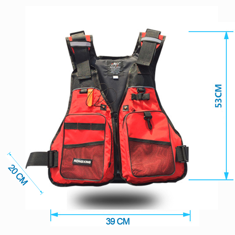 Fishing-Swimming-Boating-Drifting-Kayaking-Adult-Life-Jacket-Adjustable-Safety-1782975