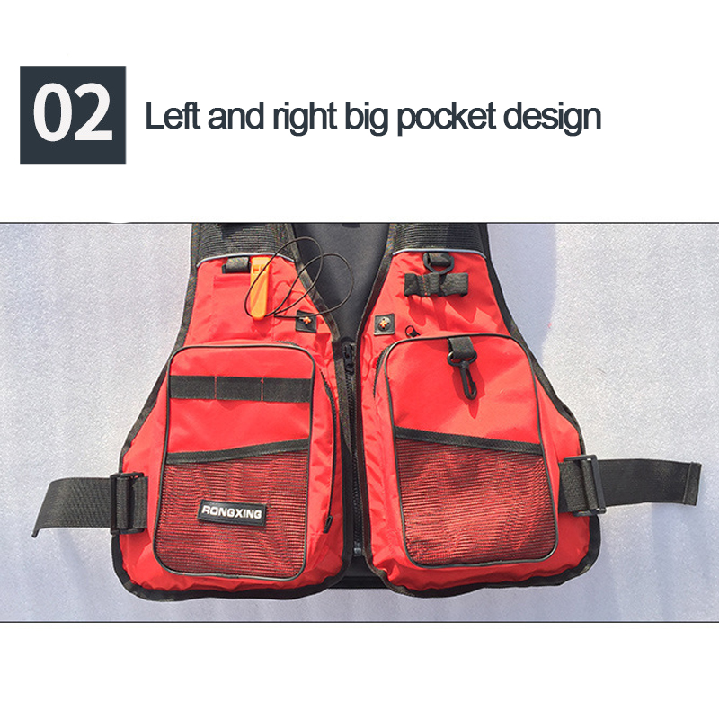 Fishing-Swimming-Boating-Drifting-Kayaking-Adult-Life-Jacket-Adjustable-Safety-1782975
