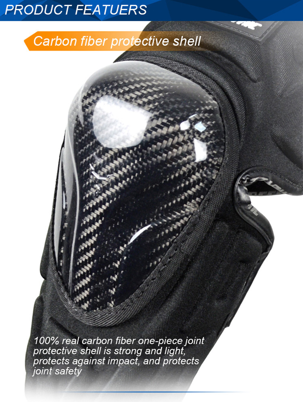 MOTOCENTRIC-4PCS-Motorcycle-Elbow-Pads-Carbon-Fiber-Hard-Shell-Motocross--Racing-Elbow-and-Knee-Pads-1815115