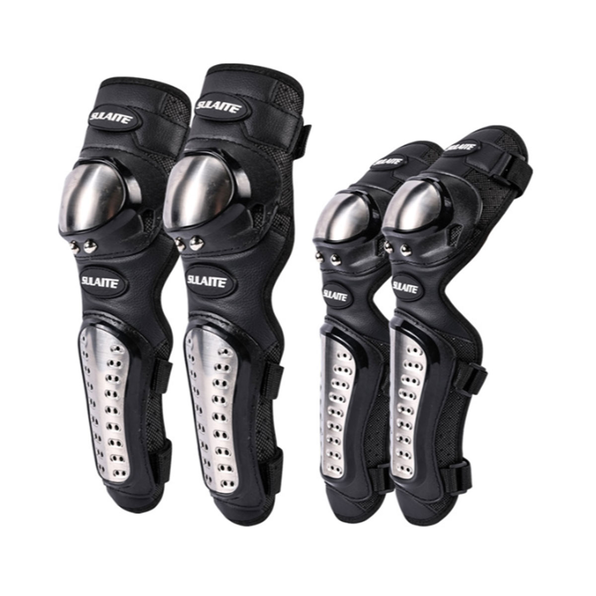 SULAITE-4Pcs-Sets-Motorcycle-Elbow-Knee-Pad-Protective-Safety-Gear-Protector-Guards-Kit-1632684