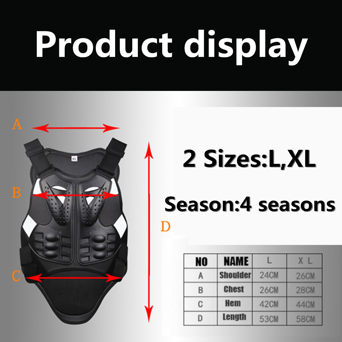 SULAITE-GT-334-Mens-Motorcycle-Armor-Vest-Jacket-Spine-Chest-Body-Protection-Riding-Gear-Guard-1460894