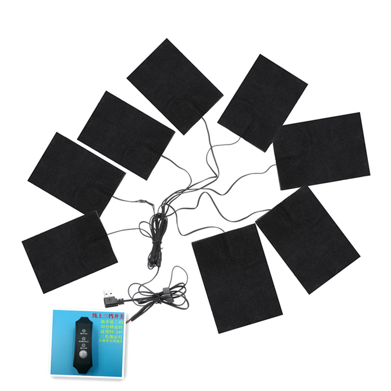5-12V-8-In-1-Clothes-Heating-Pads-Adjustable-Temp-Thermal-Clothing-Jacket-Electric-USB-1376119