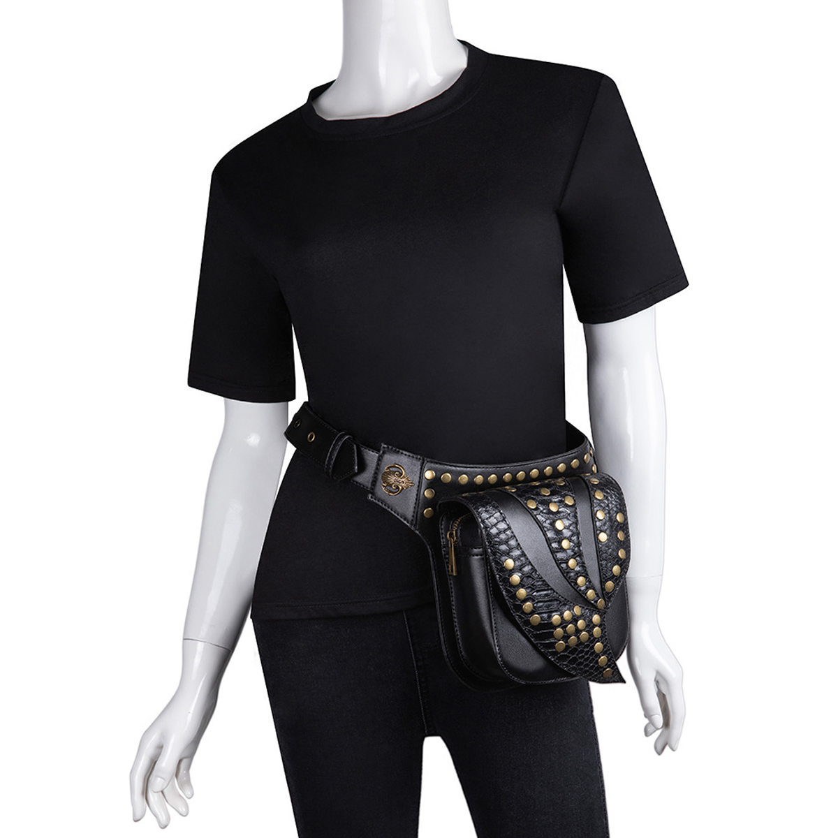 Motorcycle-Steampunk-PU-Leather-Waist-Leg-Bag-Shoulder-Gothic-Retro-Victorian-Style-1637248