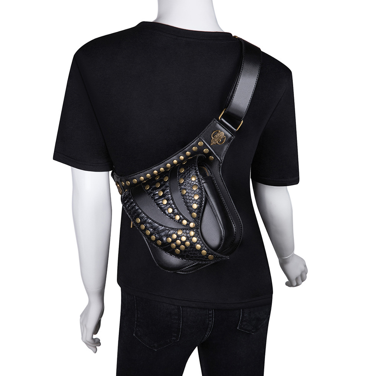 Motorcycle-Steampunk-PU-Leather-Waist-Leg-Bag-Shoulder-Gothic-Retro-Victorian-Style-1637248