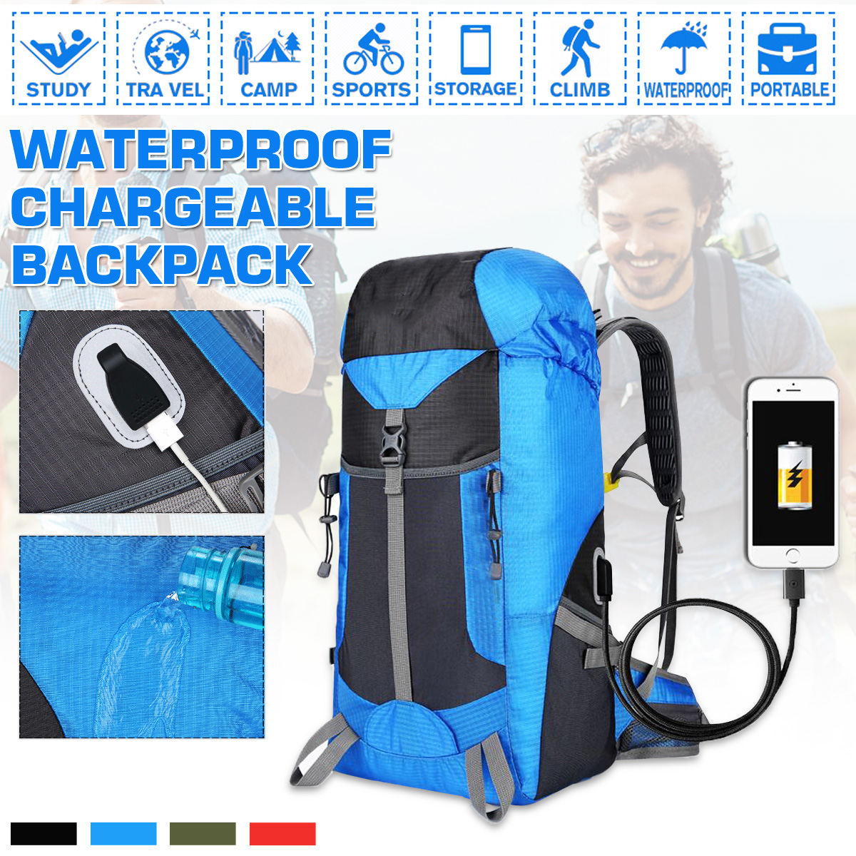 Waterproof-USB-Charging-Large-Capacity-Bag-Camping-Outdoor-Hiking-Backpack-1644658