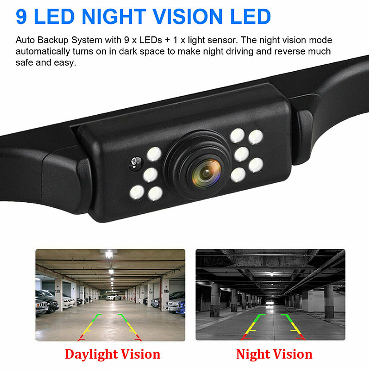 170deg-Car-Rear-View-Reverse-Backup-Parking-Camera-HD-Night-Vision-Waterproof-9LED-1769594