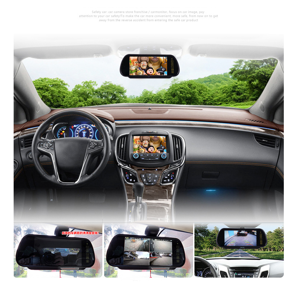 7-Inch-Car-Rear-View-Camera-Monitor-wBrake-Light-Reversing-Camera-Kit-Fit-Mercedes-Sprinter-1278607