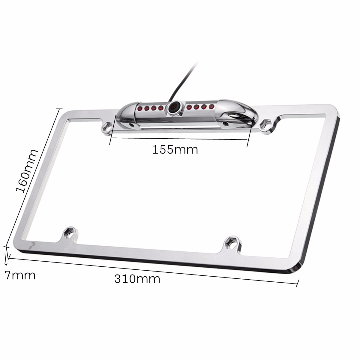 Car-License-Plate-FramE-mount-Rear-View-Backup-Camera-8-IR-Night-Vision-Light-1159199