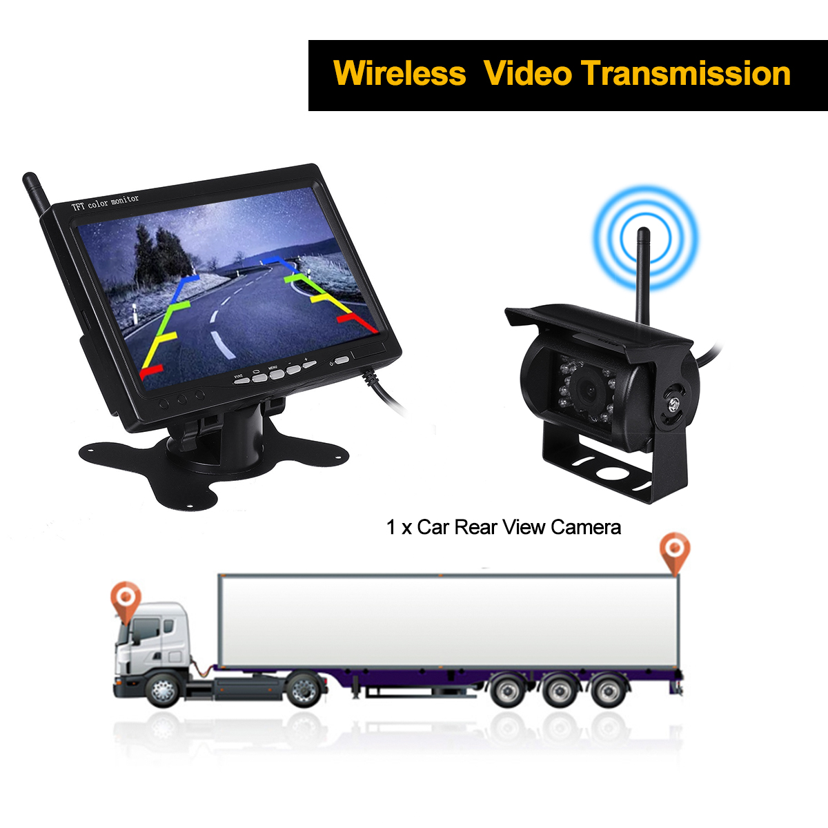Wireless-Car-Reversing-Camera--7quot-LCD-Monitor-Rear-View-Kit-for-Truck-Bus-Van-1664729