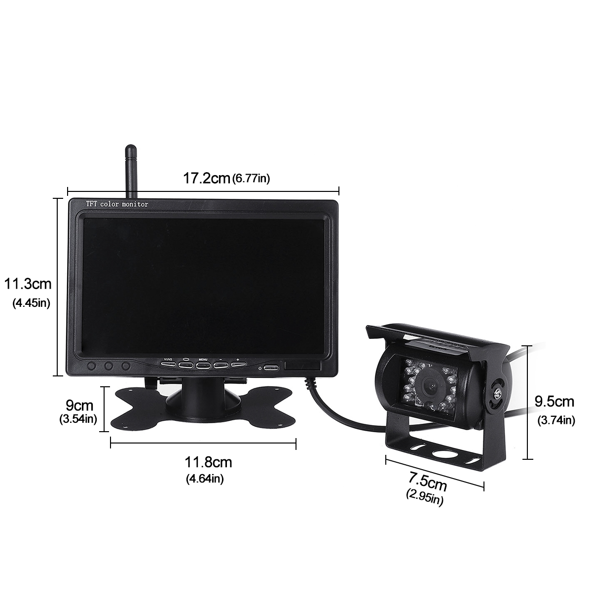 Wireless-Car-Reversing-Camera--7quot-LCD-Monitor-Rear-View-Kit-for-Truck-Bus-Van-1664729