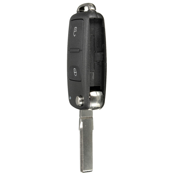 2-Button-Remote-Key-FOB-Shell-Case--Uncut-Blade-For-VW-T5-Polo-Golf-970615