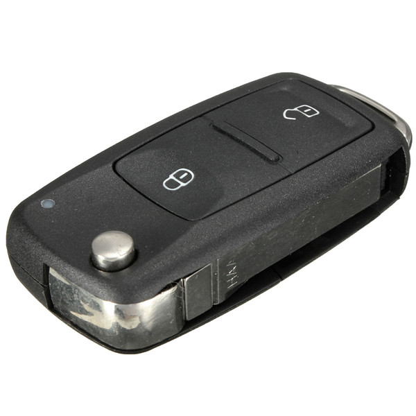 2-Button-Remote-Key-FOB-Shell-Case--Uncut-Blade-For-VW-T5-Polo-Golf-970615