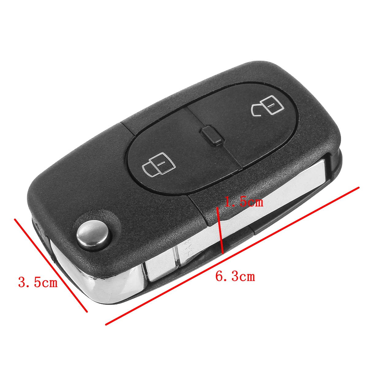 2-Button-Remote-Key-Fob-Case-Shell--Battery-For-Audi-S1-A3-S3-A6-A8-TT-Q3-Q7-RS6-1746136