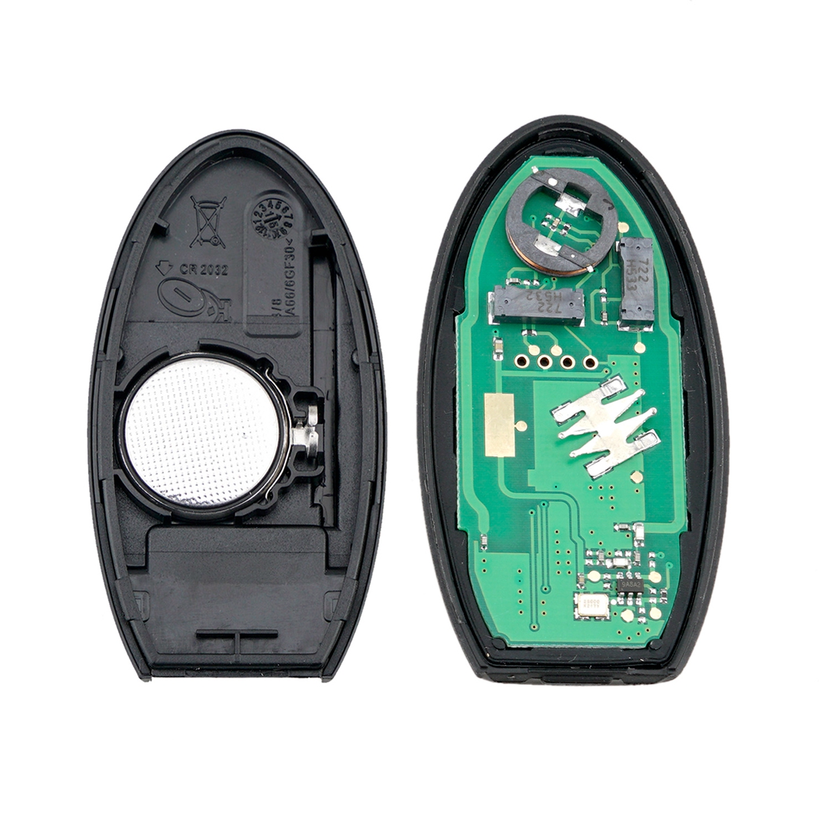 2-Button-Remote-Smart-Key-Fob-Case-For-NISSAN-Qashqai-X-Trail-433MHZ-46-Chip-1780015