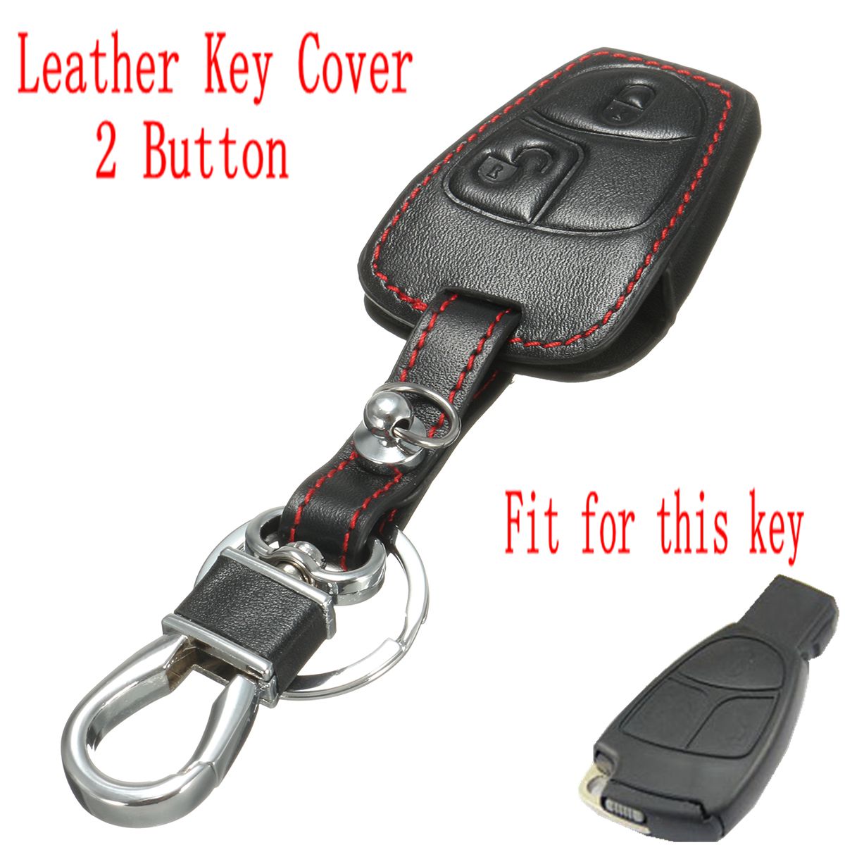 2-Button-Remote-Smart-Key-Leather-Case-Cover-Holder-For-Mercedes-C-S-CLK-SLK-1148134