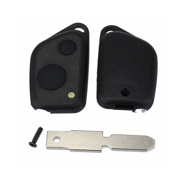 2-Buttons-Black-Uncut-Blade-Remote-Key-Fob-Case-Replacement-For-Peugeot-406-306-1261576