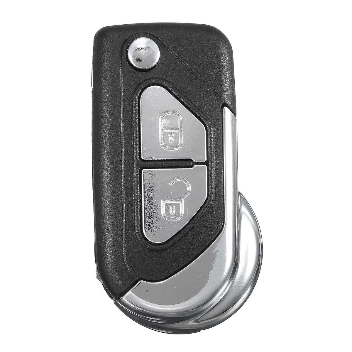 2-Buttons-Plating-Remote-Key-Fob-Case-Shell-w-Uncut-Blade-Flip-for-Citroen-DS3-1118581