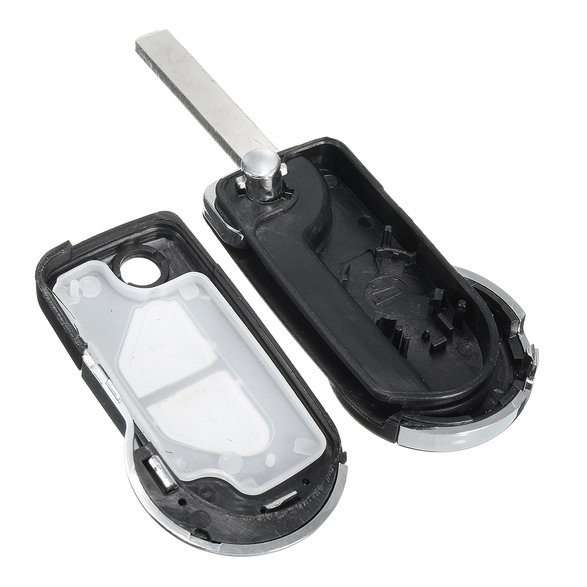 2-Buttons-Plating-Remote-Key-Fob-Case-Shell-w-Uncut-Blade-Flip-for-Citroen-DS3-1118581