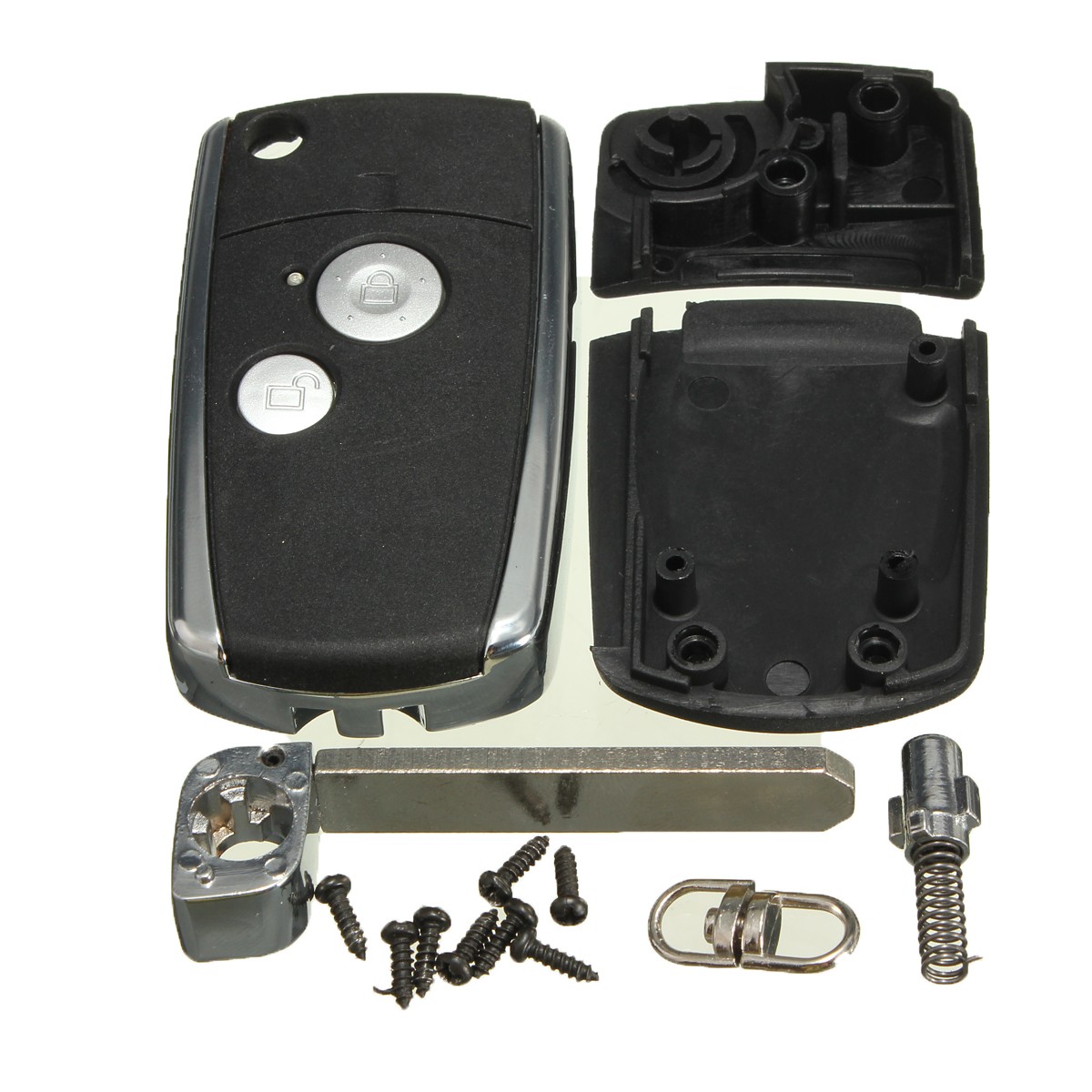 2-Buttons-Remote-Black-Flip-Key-Shell-For-Honda-CIVIC-CRV-JAZZ-ACCORD-ODYSSEY-998386