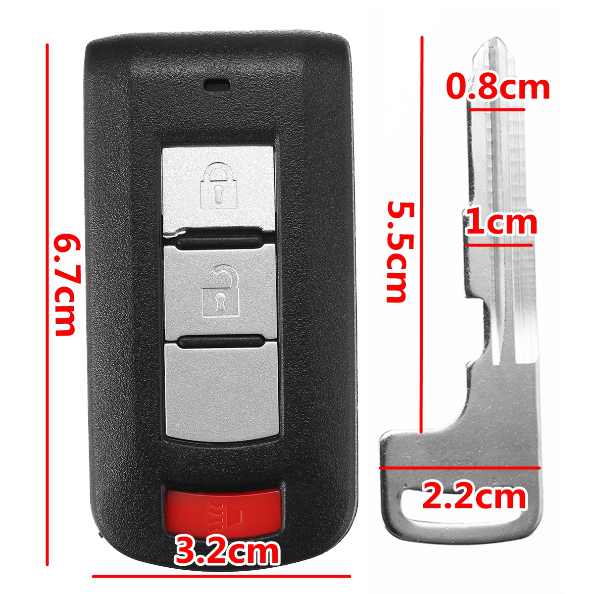 21-Buttons-Remote-Key-Fob-Shell-Case-For-Mitsubishi-Lancer-Outlander--2008-2016-1435679