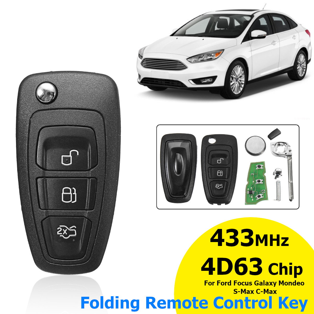 3-Button-Flip-Folding-Remote-Key-433MHz-4D63-Chip-For-Ford-Focus-Mondeo-C-S-MAX-1746138