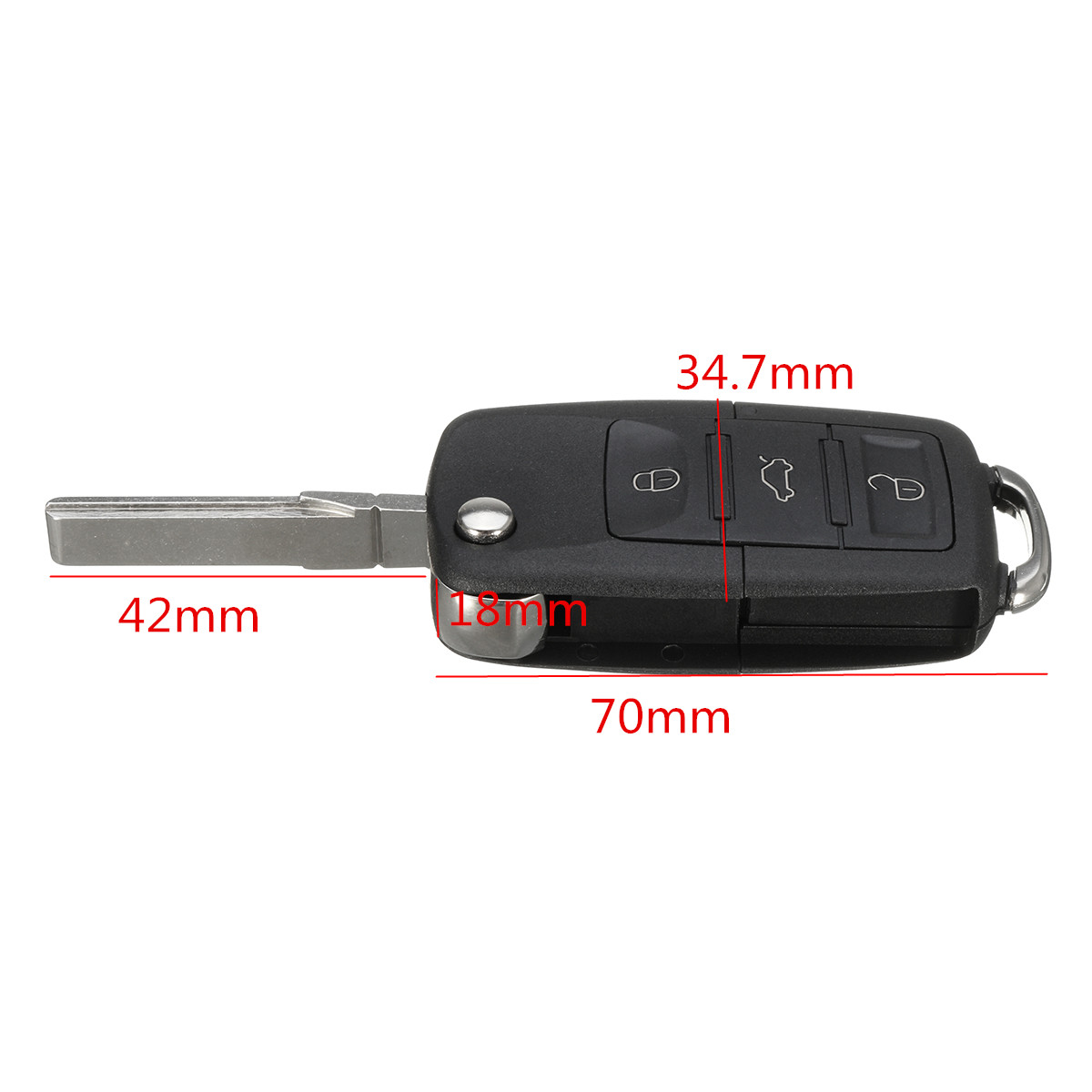 3-Button-Flip-Keyless-Uncut-Key-Entry-Remote-Control-Fob-ID48-Chip-433MHz-For-VW-1157560