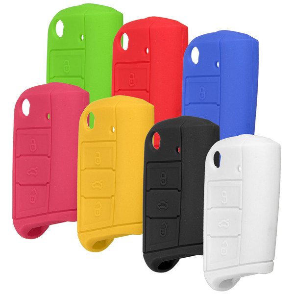 3-Button-Silicone-Remote-Key-Cover-Protective-Case-Fob-For-VW-MK7-963073