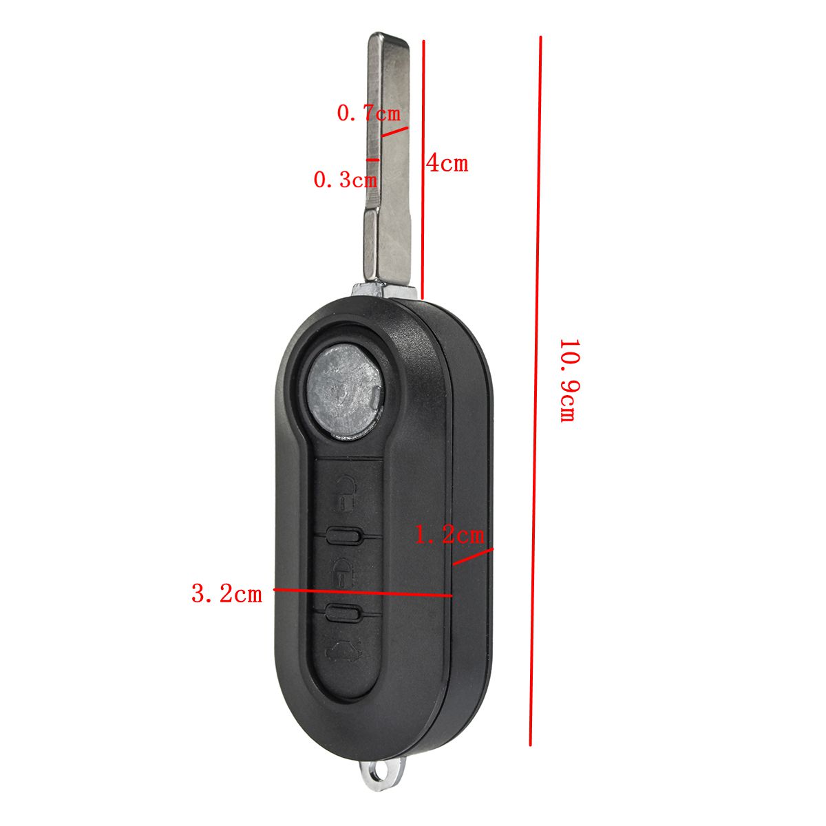 3-Buttons-Black-Remote-Key-Case-Fob-Blank-Flip-Blade-for-Citroen-Relay-Jumper-1229981