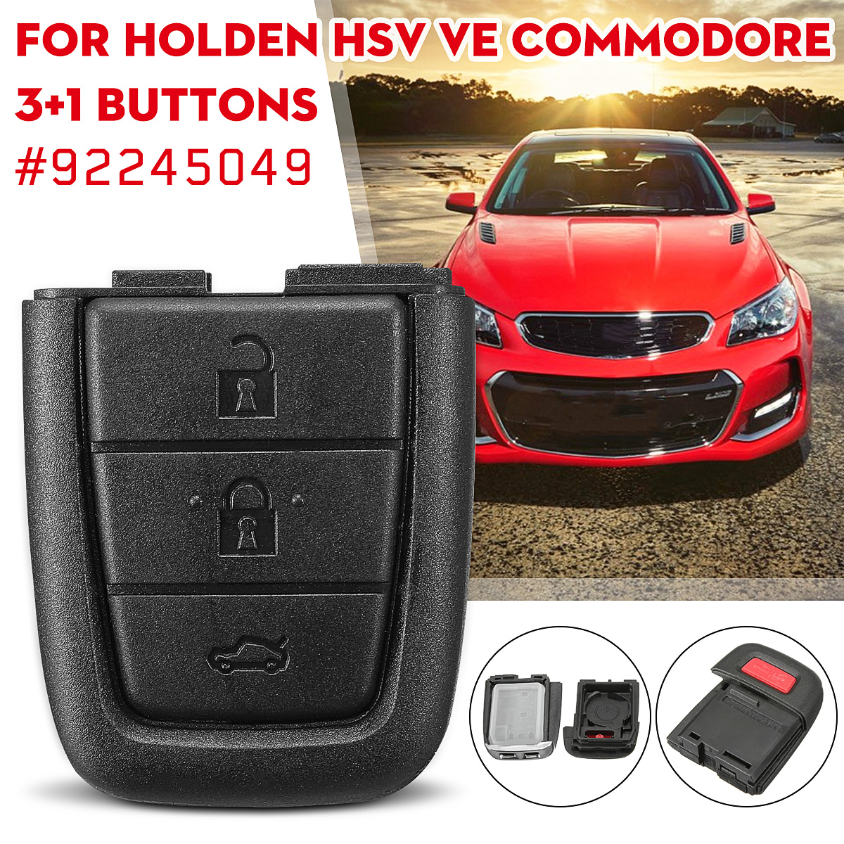 3-Buttons-Car-Remote-Key-Fob-Case-Shell-For-Genuine-GM-Holden-HSV-VE-Commodore-1638582