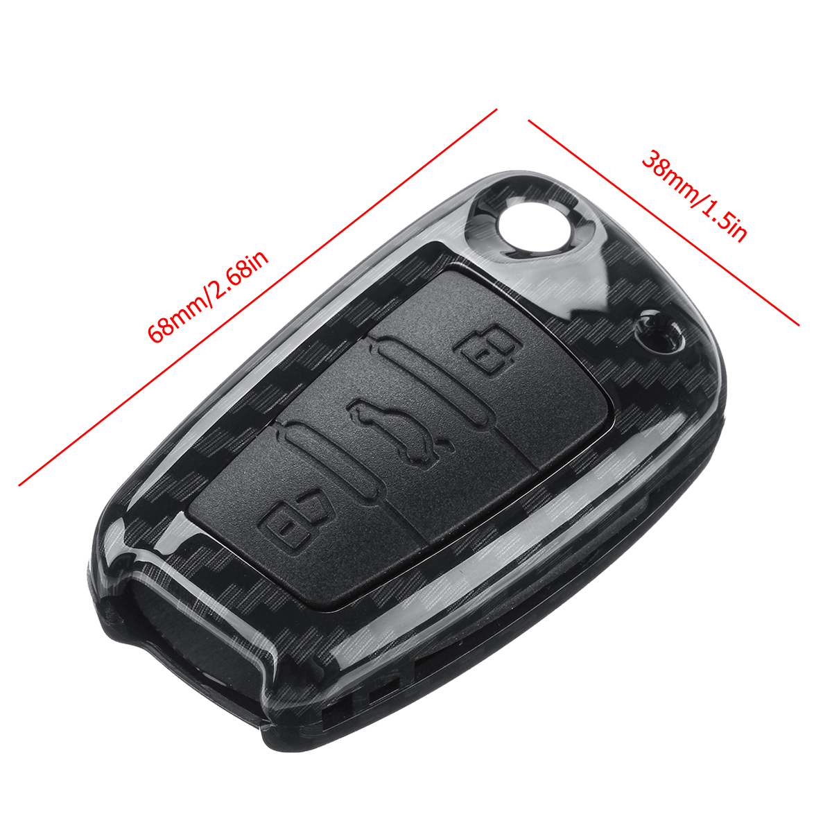 3-Buttons-Carbon-Fiber-Color-Remote-Key-Case-Fob-For-Audi-A3-A4-A5-TT-1424097