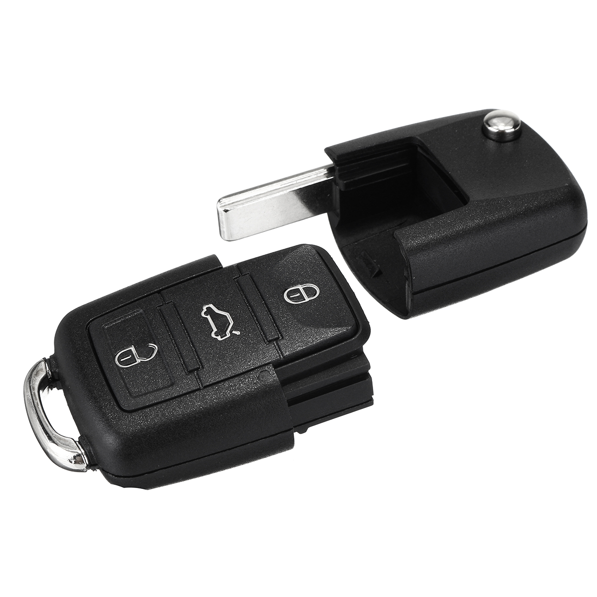 3-Buttons-FOB-Remote-Key-Case-Shell-w-Battery-CR2032-For-VW-1227085