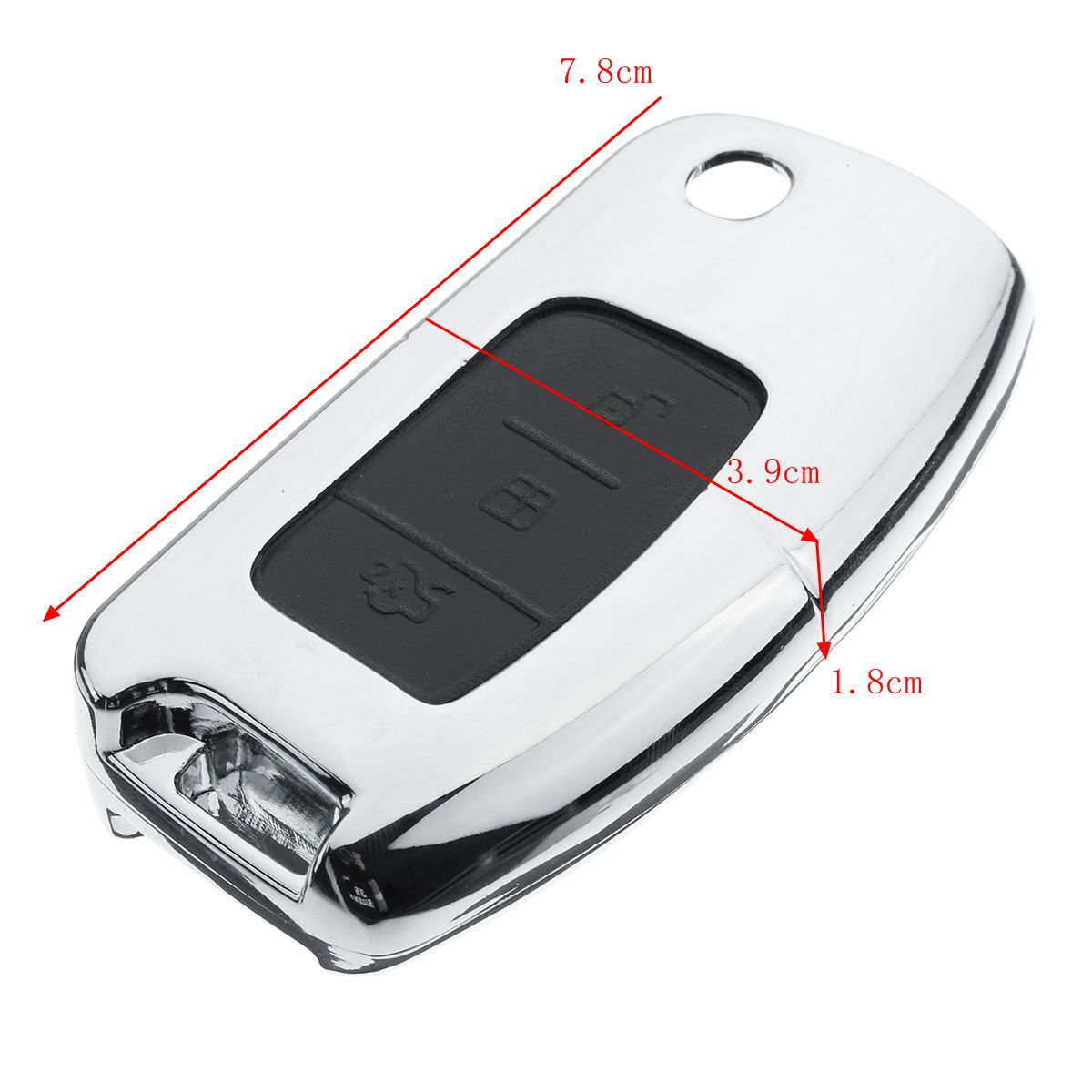 3-Buttons-PU-Leather-Alloy-Remote-Key-Case-Cover-Holder-For-Ford-Fiesta-Mondeo-Focus-1329254
