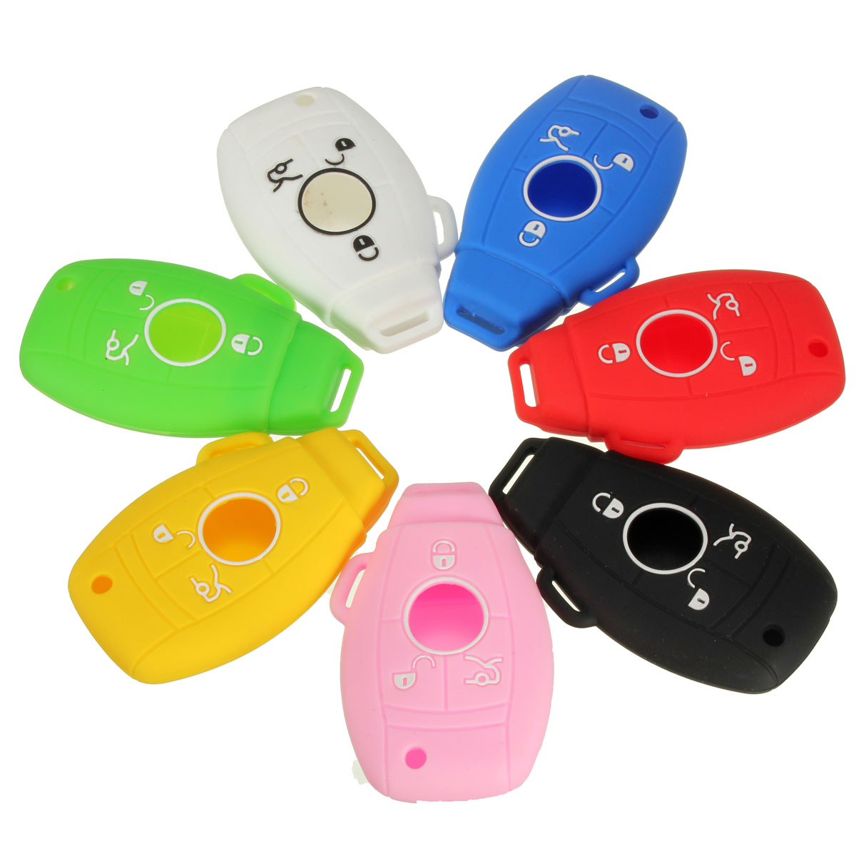 34-Button-Silicone-Remote-Key-Cover-Protective-Case-Fob-For-Benz-963070