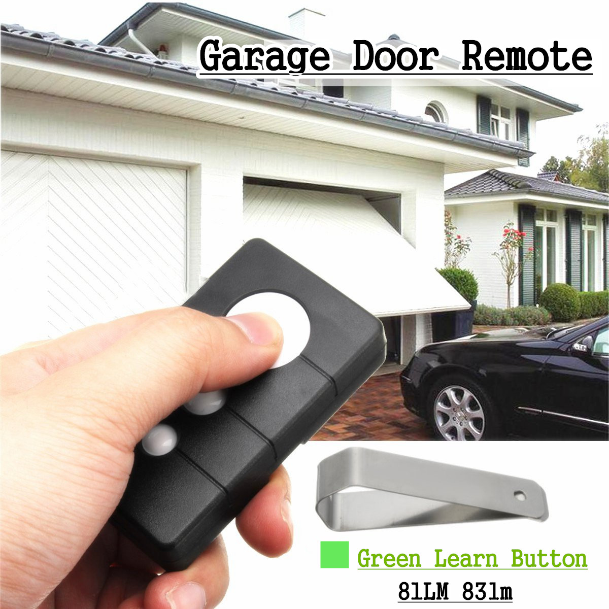 390MHz-Garage-Gate-Multi-Remote-Control-W-Green-Learn-Buttons-for-Sears-LiftMaster-1290527