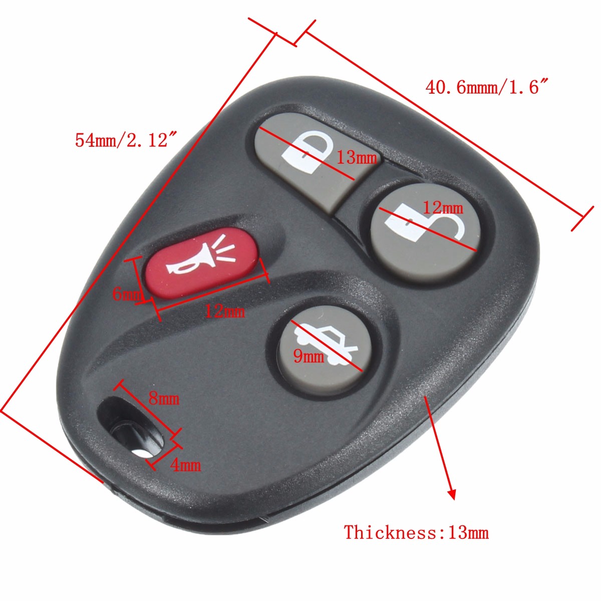 4-Button-Replacement-Keyless-Entry-Remote-Key-Fob-Alarm-Shell-For-Koblear-1195019