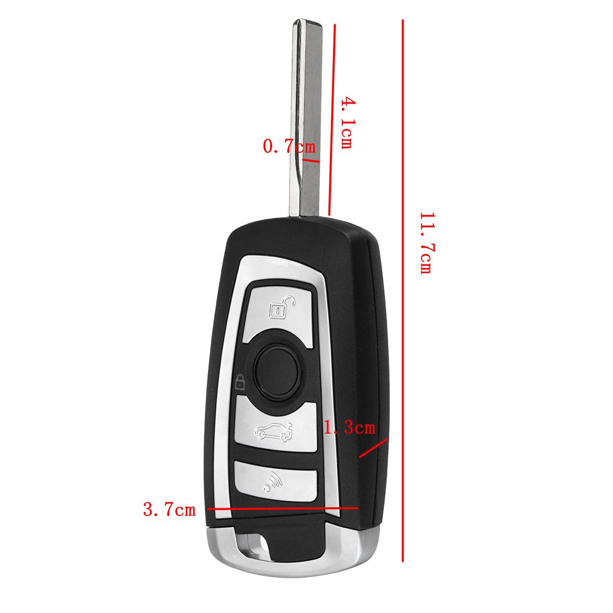 4-Buttons-433MHZ-Modified-Floding-Remote-Key-Without-7935AA-ID44-Chip-For-BMW-1350093