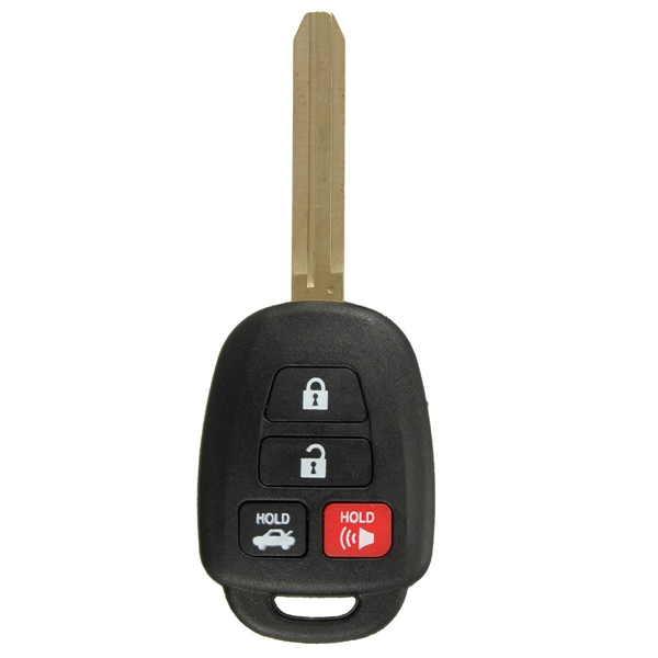 4-Buttons-Car-Remote-Key-Case-Shell-w-Uncut-Blade-For-Toyota-Camry-990999