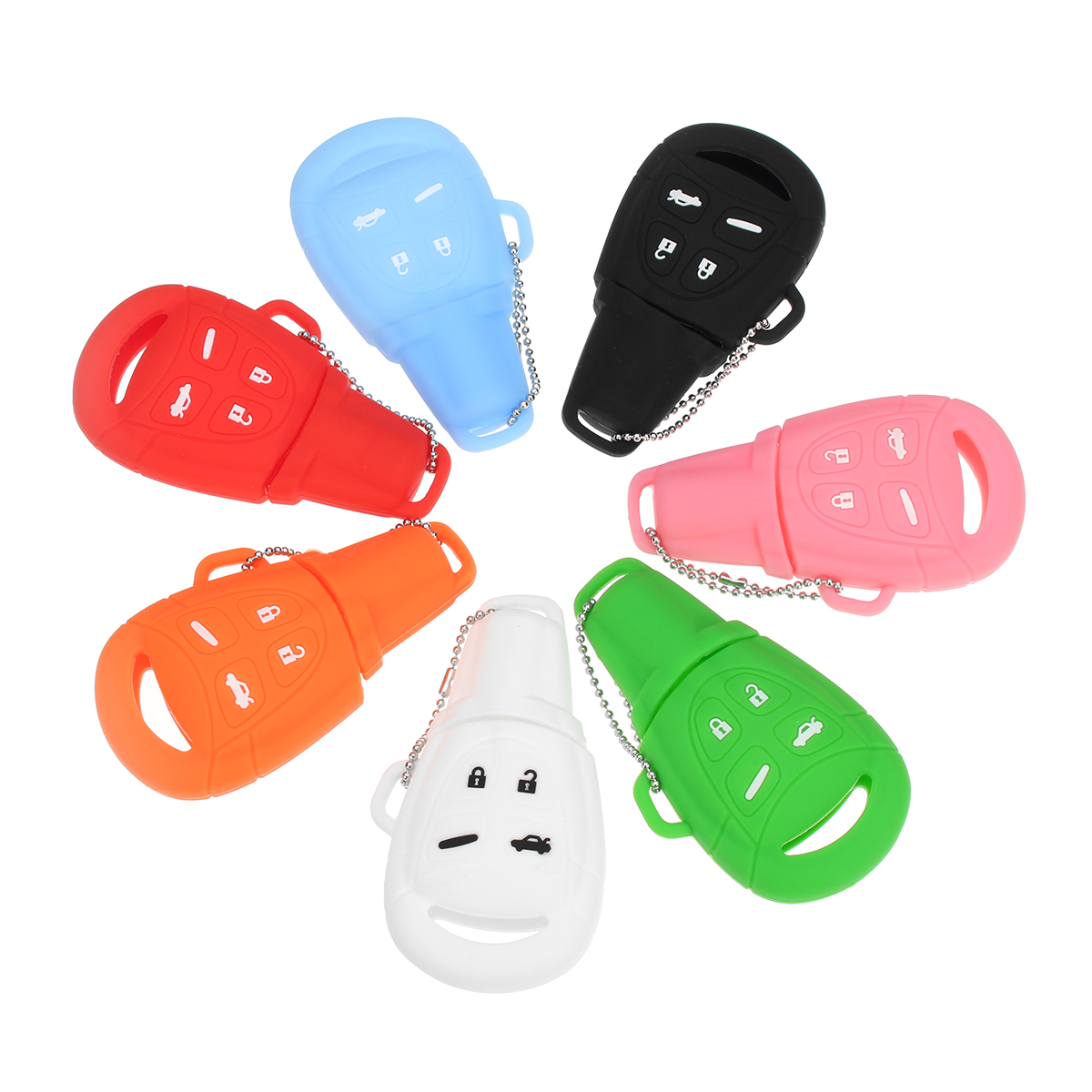4-Buttons-Silicone-Remote-Key-Case-Fob-Cover-Shell-Skin-For-Saab-9-3-9-5-03-15-1424675