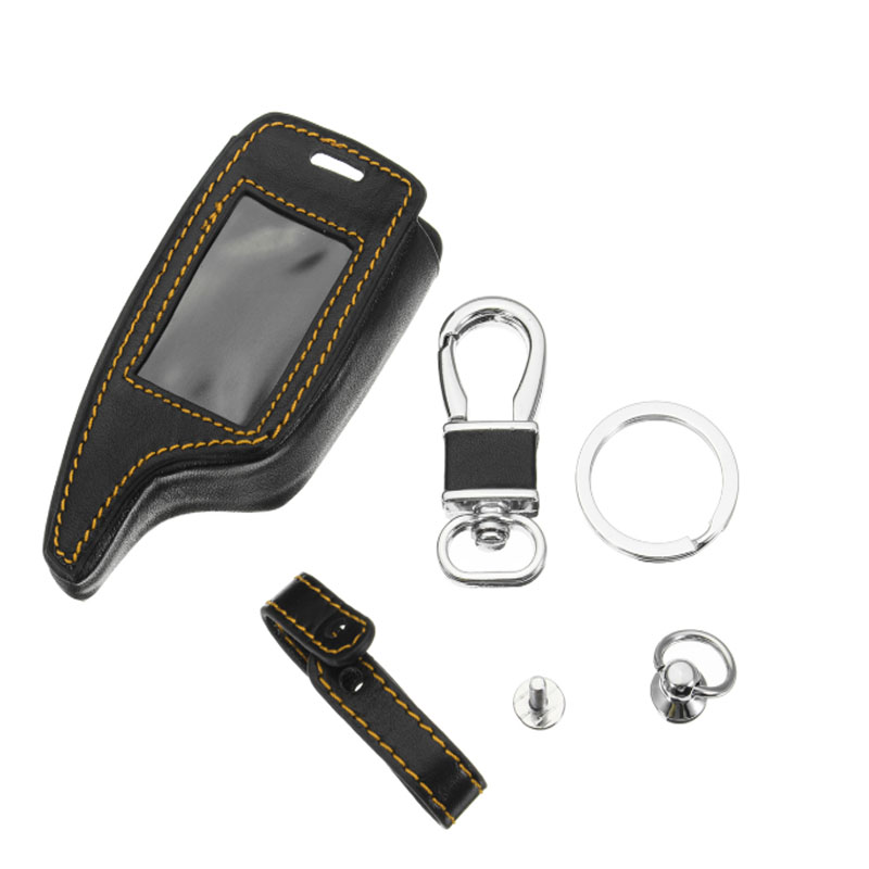 4-Buttons-Two-Way-Car-Alarm-System-Leather-Car-Key-Case-Bag-For-Magicar-56-LCD-1340242