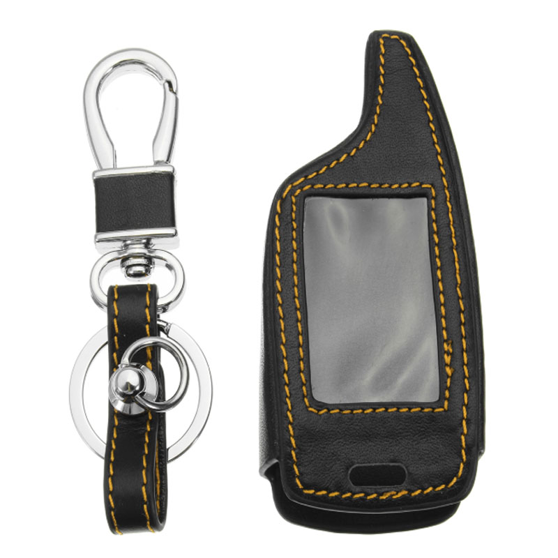 4-Buttons-Two-Way-Car-Alarm-System-Leather-Car-Key-Case-Bag-For-Magicar-56-LCD-1340242