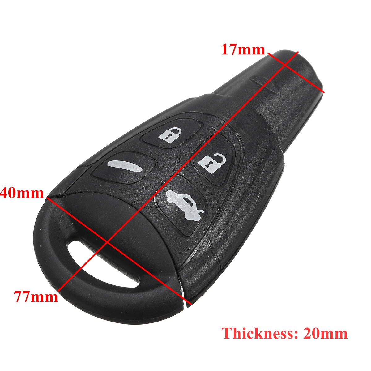433MHZ-Uncut-Keyless-Entry-Remote-Car-Key-Fob-Control-for-Saab-9-3-9-5-LTQSAAM43-1119642