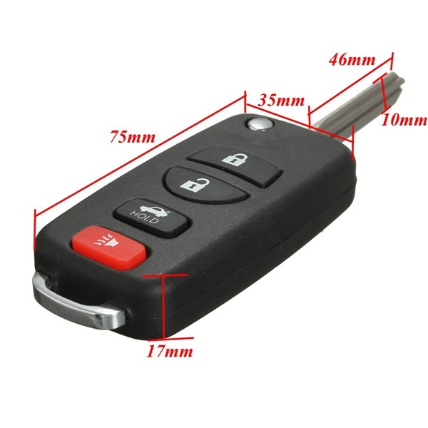 4B-Uncut-Folding-Flip-Remote-Key-Case-For-Nissan-Armada-999757