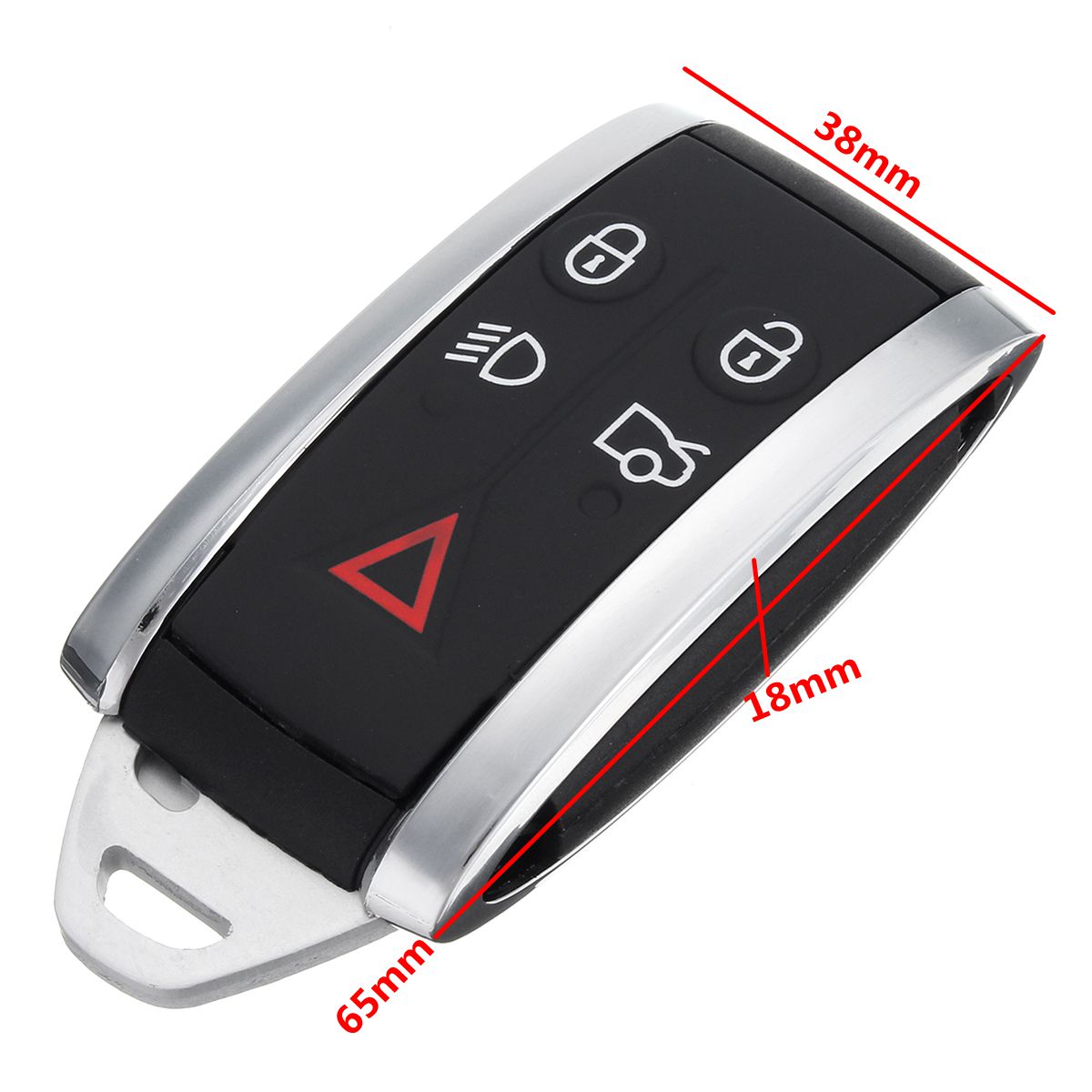 5-Buttons-Remote-Keyless-Fob-Case-Shell-with-Uncut-Key-Blade-For-Jaguar-XF-XK-XKR-1766703